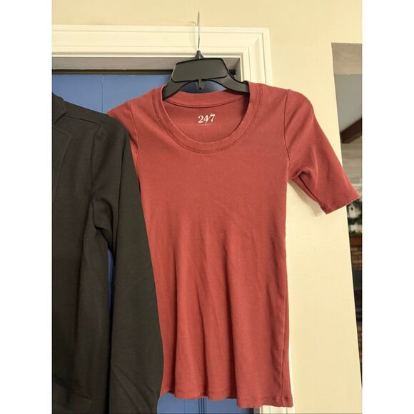 Maurices Black Cardigan and Ribbed Tee Bundle Size XS - Picture 2 of 8